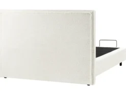 Justerbar seng Boucle CASTELLAN 180 x 200 cm Cremehvid
