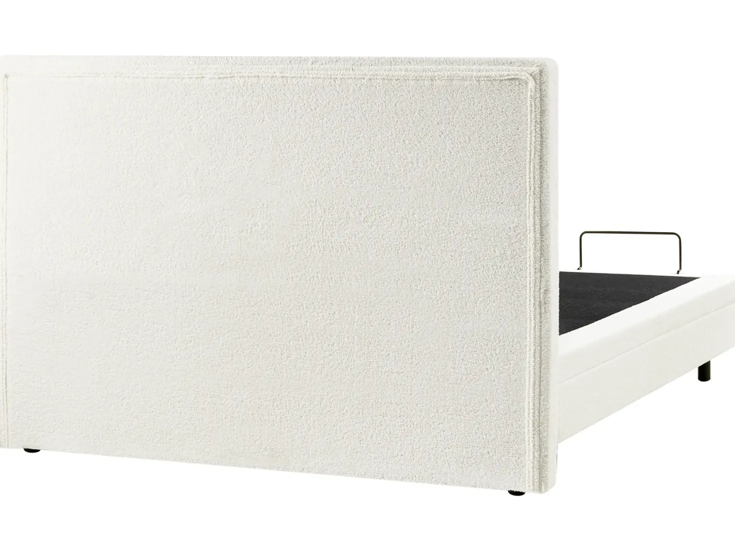 Justerbar seng Boucle CASTELLAN 180 x 200 cm Cremehvid