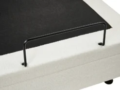 Justerbar seng Boucle CASTELLAN 180 x 200 cm Cremehvid