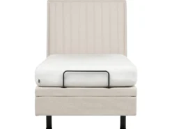 Justerbar seng CASTELLAN 90 x 200 cm Lys Beige
