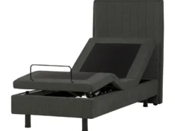 Justerbar seng CASTELLAN 80 x 200 cm Mørkegrå