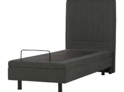 Justerbar seng CASTELLAN 80 x 200 cm Mørkegrå