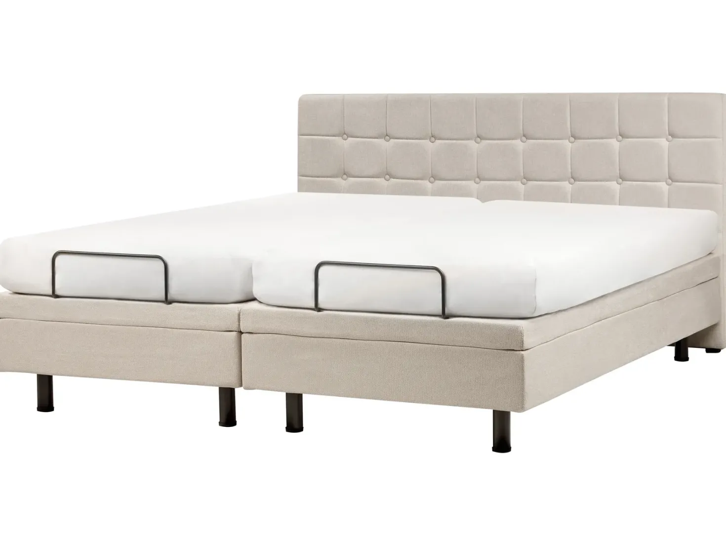 Justerbar seng DUKE 180 x 200 cm Lys Beige