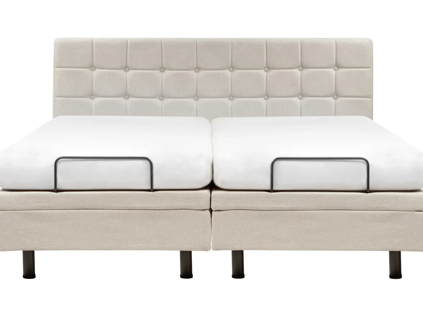 Justerbar seng DUKE 180 x 200 cm Lys Beige