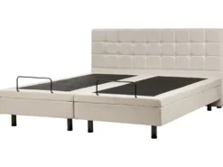 Justerbar seng DUKE 180 x 200 cm Lys Beige