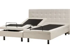 Justerbar seng DUKE 180 x 200 cm Lys Beige