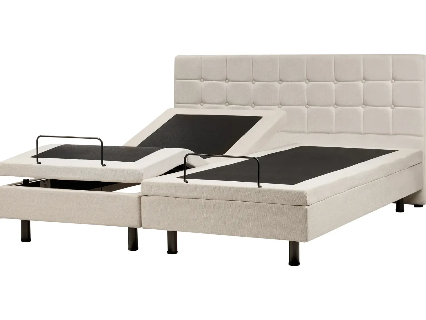 Justerbar seng DUKE 180 x 200 cm Lys Beige