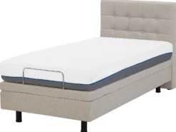 Justerbar seng DUKE 90 x 200 cm Beige