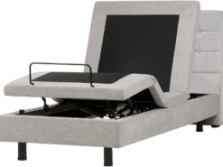 Justerbar seng DUKE 90 x 200 cm Lysegrå
