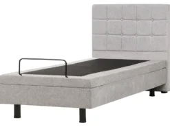 Justerbar seng DUKE 90 x 200 cm Lysegrå