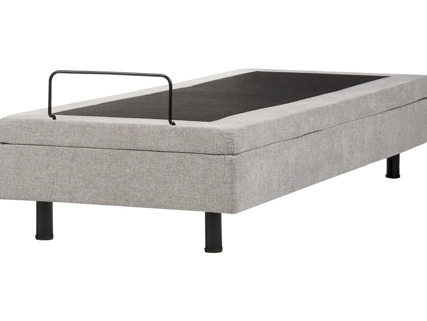 Justerbar seng uden hovedgærde CASTELLAN 80 x 200 cm Lysegrå