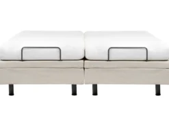 Justerbar seng uden hovedgærde CASTELLAN 180 x 200 cm Lys Beige
