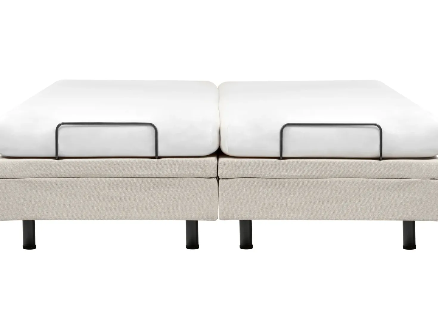 Justerbar seng uden hovedgærde CASTELLAN 180 x 200 cm Lys Beige