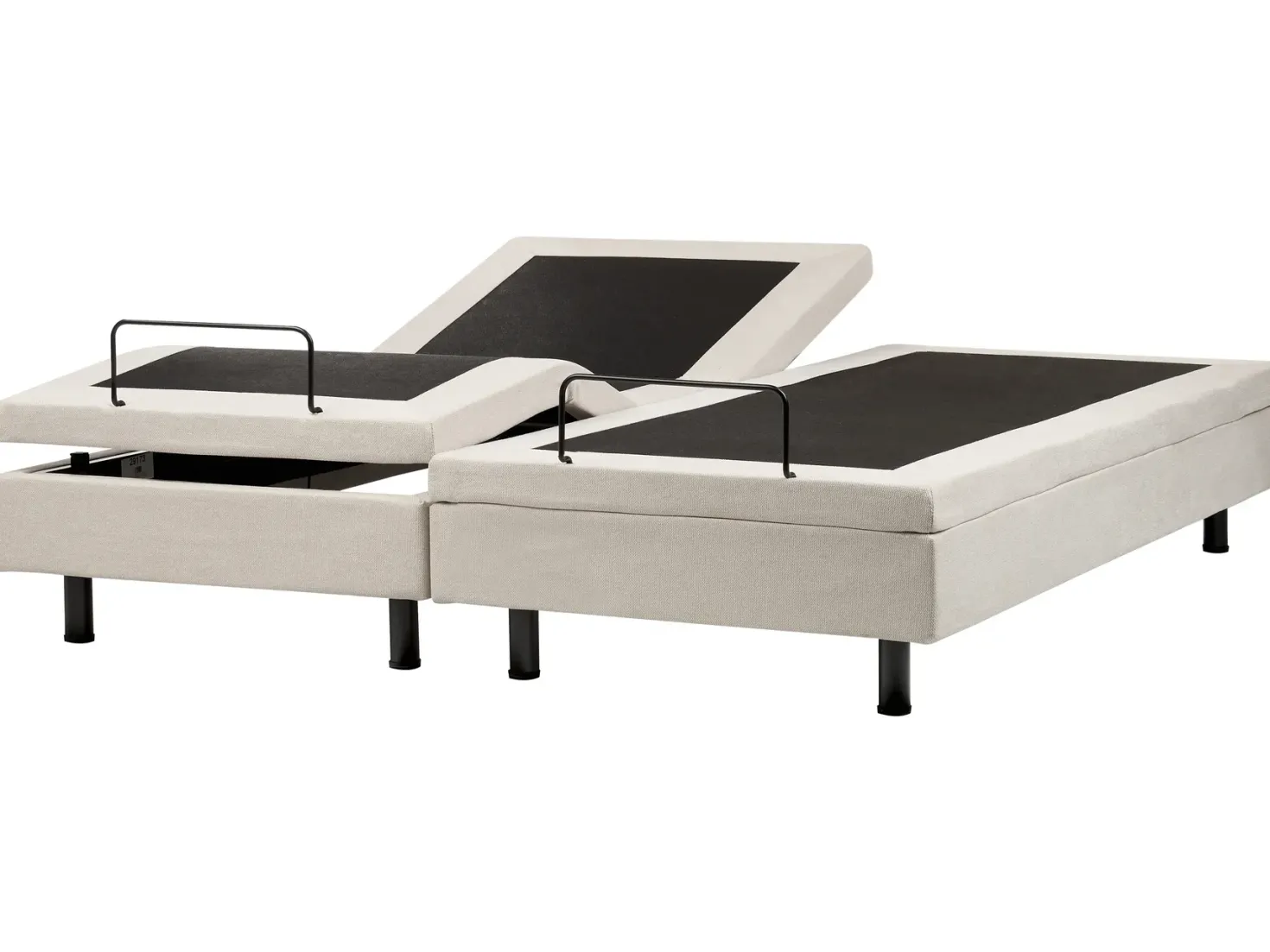Justerbar seng uden hovedgærde CASTELLAN 180 x 200 cm Lys Beige