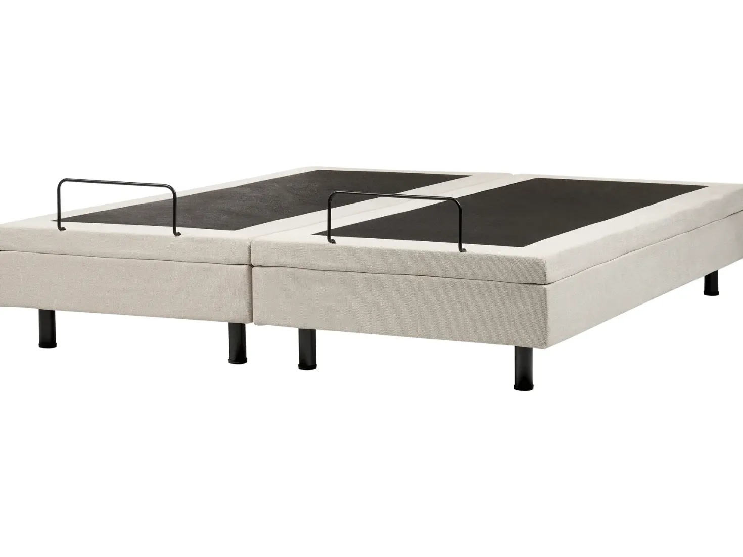 Justerbar seng uden hovedgærde CASTELLAN 180 x 200 cm Lys Beige