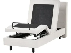 Justerbar seng VICEROY 90 x 200 cm Lys Beige