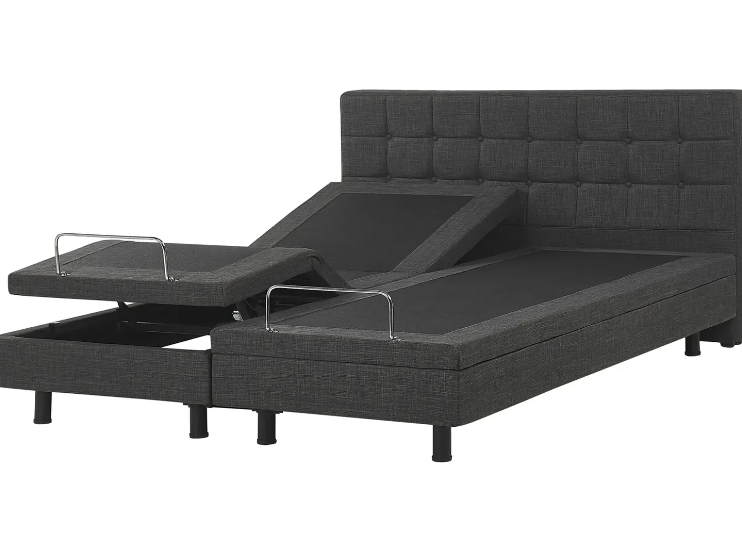 Justerbar seng DUKE 180 x 200 cm Mørkegrå