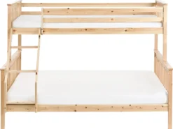Køjeseng Fyretræ BIERNE 90/140 x 200 cm Lysebrun