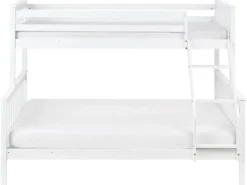 Køjeseng Fyretræ BIERNE 90/140 x 200 cm Hvid