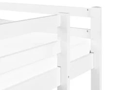 Køjeseng med skrivebord Fyretræ LOURY 90 x 200 cm Hvid