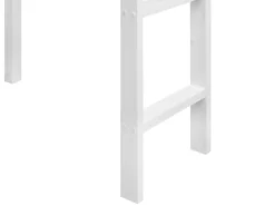 Køjeseng med skrivebord Fyretræ LOURY 90 x 200 cm Hvid