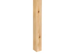 Køjeseng med skrivebord Fyretræ FOUCAMONT 90 x 200 cm Lysebrun