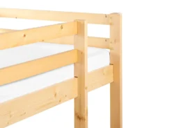Køjeseng med skrivebord Fyretræ LOURY 90 x 200 cm Lysebrun