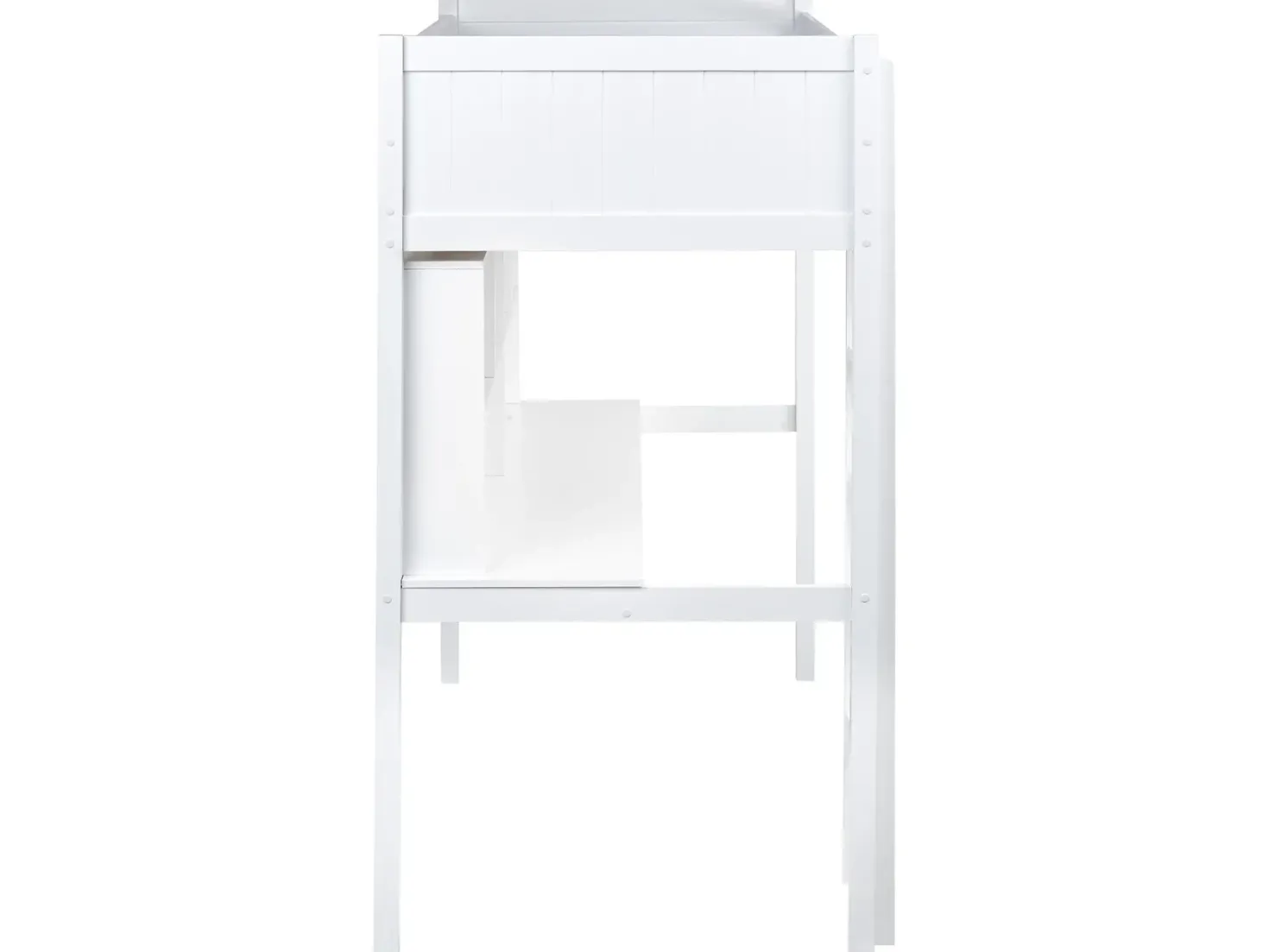 Køjeseng med skrivebord Fyretræ FOUCAMONT 90 x 200 cm Hvid