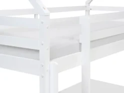Køjeseng med skuffer Hus Fyretræ TERNAS 90 x 200 cm med opbevaring Hvid