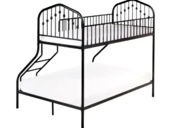 Køjeseng Metal CHAMONIX 90/140 x 200 cm Sort