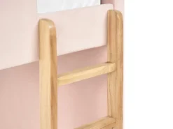 Køjeseng Velour CHOCQUES 90 x 200 cm Pastellrosa