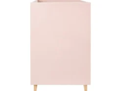 Køjeseng Velour CHOCQUES 90 x 200 cm Pastellrosa