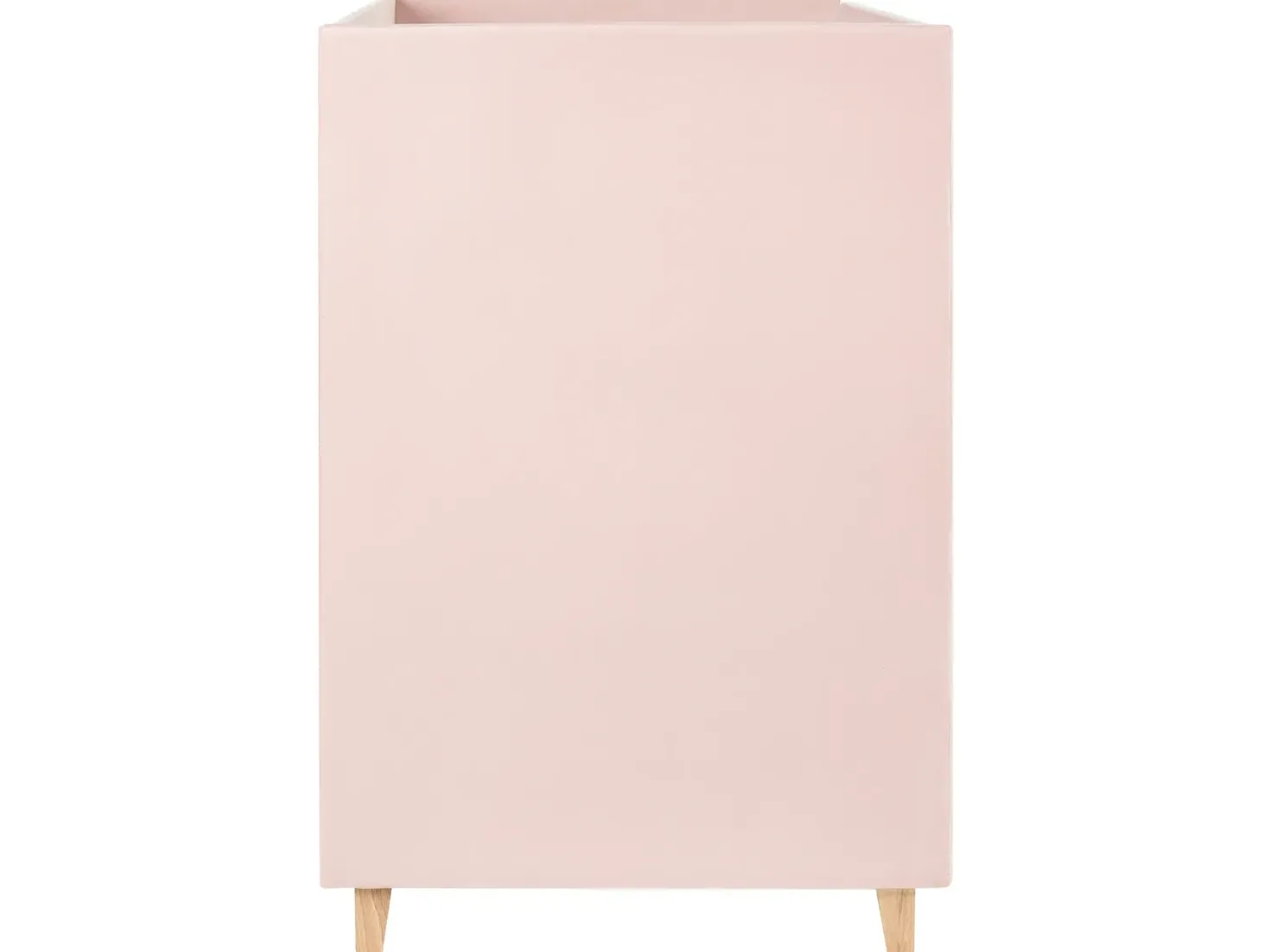 Køjeseng Velour CHOCQUES 90 x 200 cm Pastellrosa