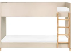 Køjeseng Velour CHOCQUES 90 x 200 cm Lys Beige