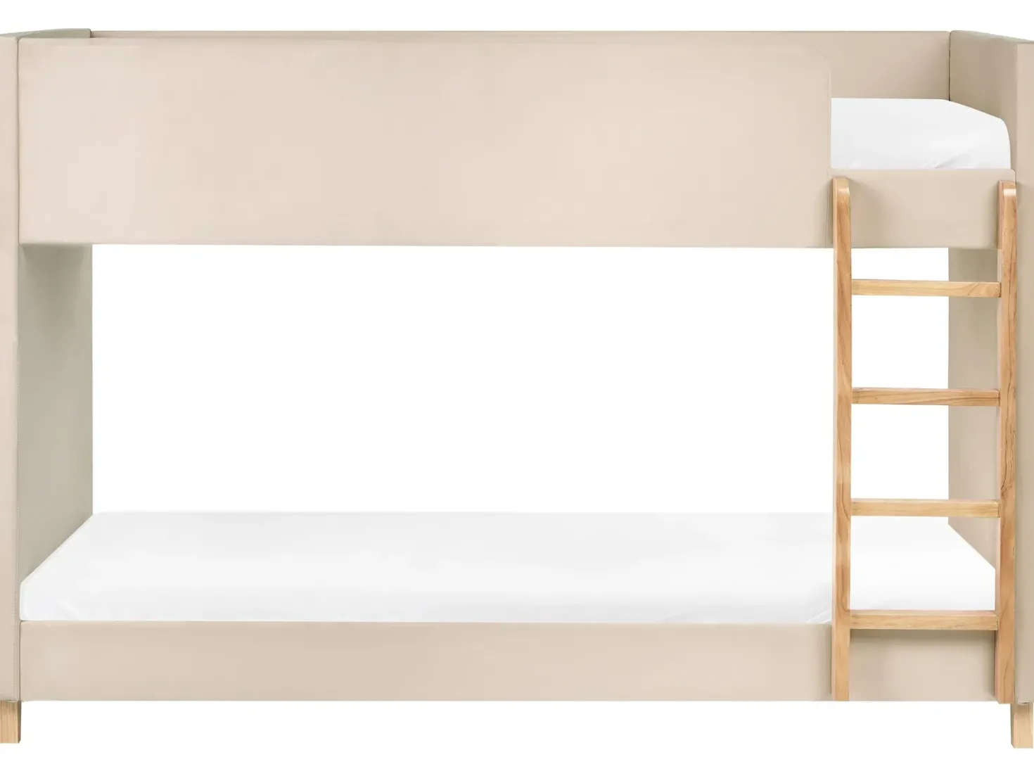 Køjeseng Velour CHOCQUES 90 x 200 cm Lys Beige