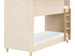 Køjeseng Velour CHOCQUES 90 x 200 cm Lys Beige