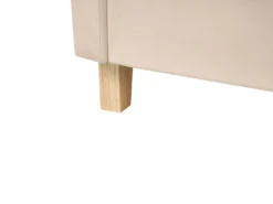 Køjeseng Velour CHOCQUES 90 x 200 cm Lys Beige