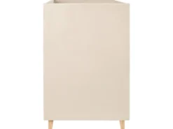 Køjeseng Velour CHOCQUES 90 x 200 cm Lys Beige