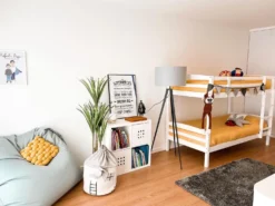 Køjeseng Fyretræ REGAT 90 x 200 cm Hvid