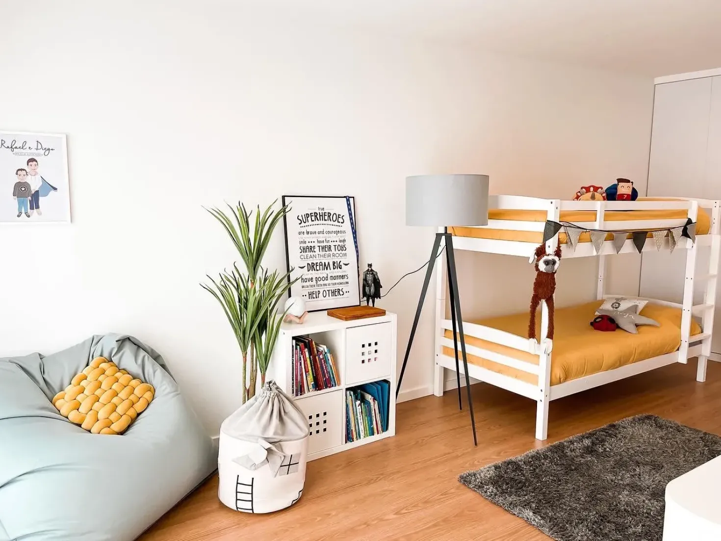 Køjeseng Fyretræ REGAT 90 x 200 cm Hvid