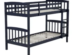 Køjeseng Fyretræ REVIN 90 x 200 cm Navy Blå