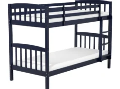 Køjeseng med skuffer Fyretræ REVIN 90 x 200 cm Navy Blå