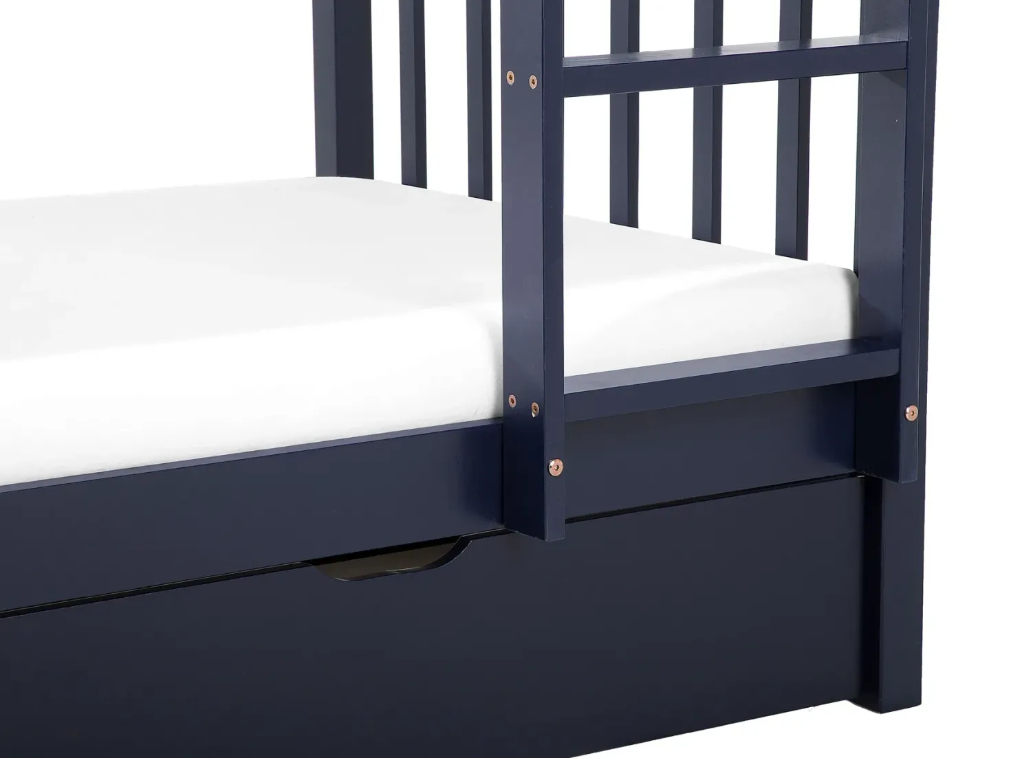 Køjeseng med skuffer Fyretræ REVIN 90 x 200 cm Navy Blå