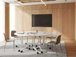 Klap hjørneskrivebords-modul CAVI Hvid 90 cm 64 cm