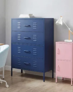 Kommode ENAGO Metal Navy Blå