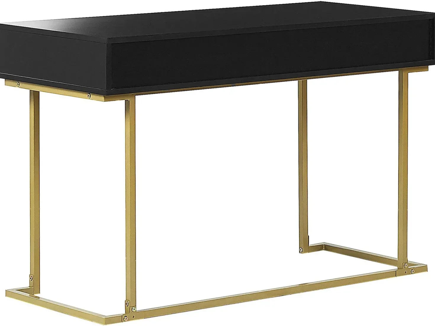 Konsolbord WESTPORT Sort/guld 115 cm 50 cm med skuffer