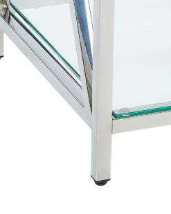 Konsolbord AUDET Hærdet glas Sølv