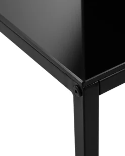 Konsolbord DELANO Hærdet glas Sort