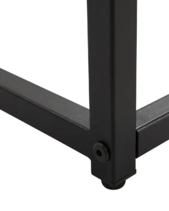 Konsolbord DELANO Hærdet glas Sort