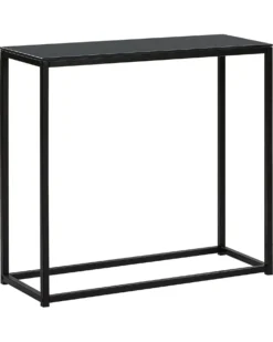 Konsolbord DELANO Hærdet glas Sort